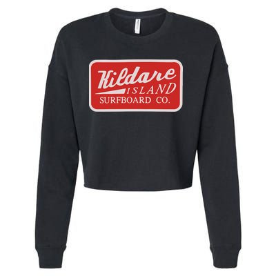 Kildare Island Surfboard Cropped Pullover Crew