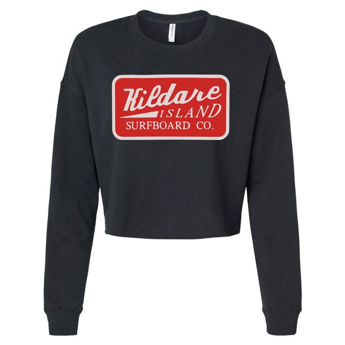 Kildare Island Surfboard Cropped Pullover Crew