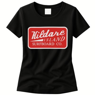 Kildare Island Surfboard Womens T-Shirt