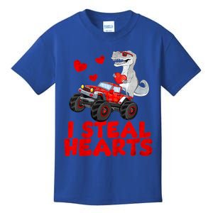 Kids I Steal Hearts Dinosaur Valentines Day For Baby Kids T-Shirt