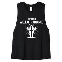 Kimberprime I Strafe In Well Of Radiance Women's Racerback Cropped Tank