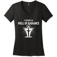 Kimberprime I Strafe In Well Of Radiance Women's V-Neck T-Shirt