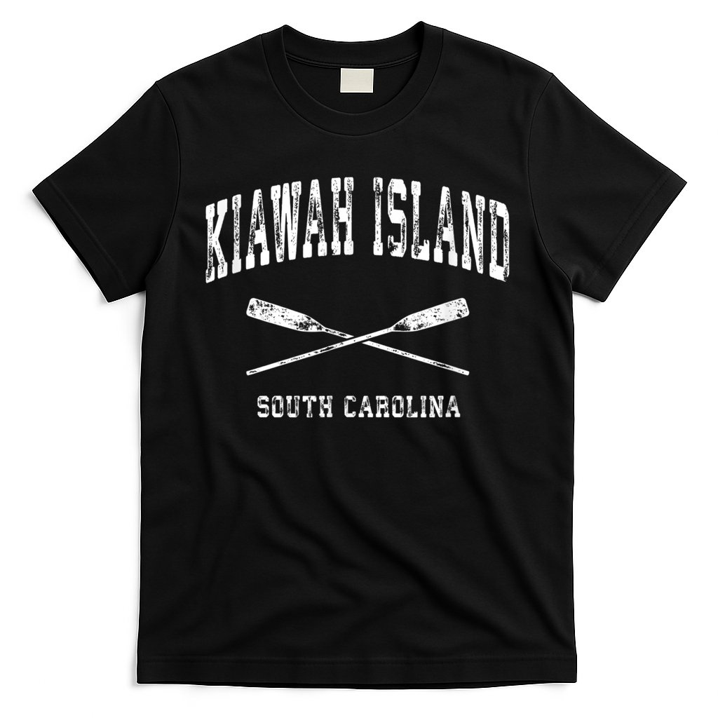 Kiawah Island South Carolina Vintage Nautical Crossed Oars T-Shirt