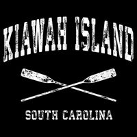 Kiawah Island South Carolina Vintage Nautical Crossed Oars T-Shirt