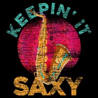 Keepin It Saxy Sax Player Jazz Musician Gifts Saxophone Stripe Pom Pom Beanie