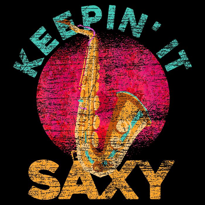 Keepin It Saxy Sax Player Jazz Musician Gifts Saxophone Stripe Pom Pom Beanie