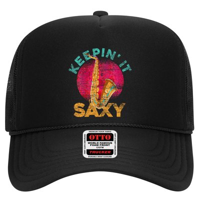 Keepin It Saxy Sax Player Jazz Musician Gifts Saxophone Trucker Hat