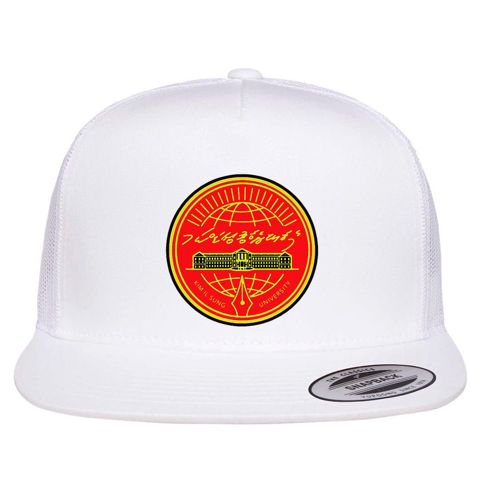 Kim Il Sung University Flat Bill Trucker Hat