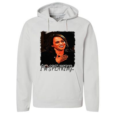 Kamala I’M Speaking Vote For Vice President Kamala Performance Fleece Hoodie