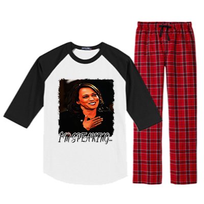 Kamala I’M Speaking Vote For Vice President Kamala Raglan Sleeve Pajama Set