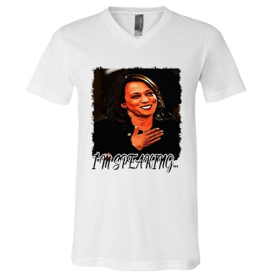 Kamala I’M Speaking Vote For Vice President Kamala V-Neck T-Shirt