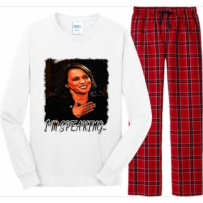 Kamala I’M Speaking Vote For Vice President Kamala Long Sleeve Pajama Set