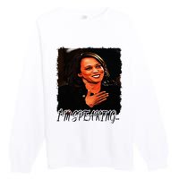 Kamala I’M Speaking Vote For Vice President Kamala Premium Crewneck Sweatshirt