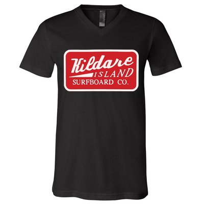 Kildare Island Surfboard V-Neck T-Shirt