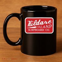 Kildare Island Surfboard 11oz C Handle Ceramic Mug