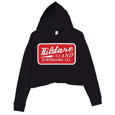 Kildare Island Surfboard Crop Fleece Hoodie