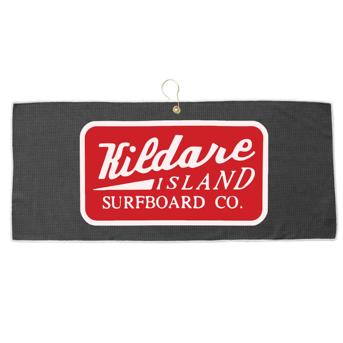 Kildare Island Surfboard Large Microfiber Waffle Golf Towel