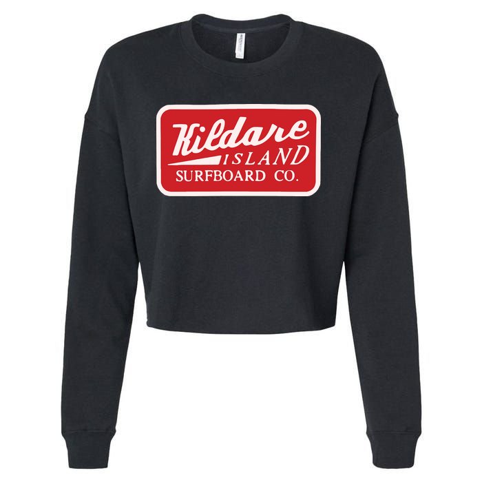 Kildare Island Surfboard Cropped Pullover Crew