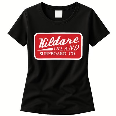 Kildare Island Surfboard Womens T-Shirt