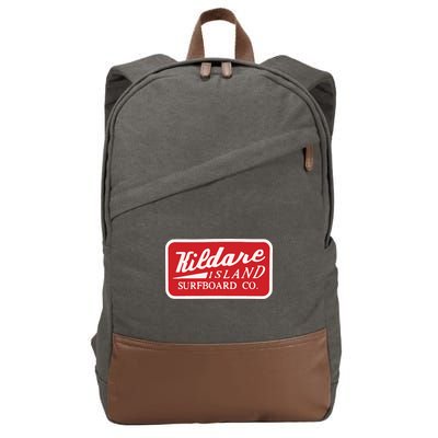 Kildare Island Surfboard Cotton Canvas Backpack