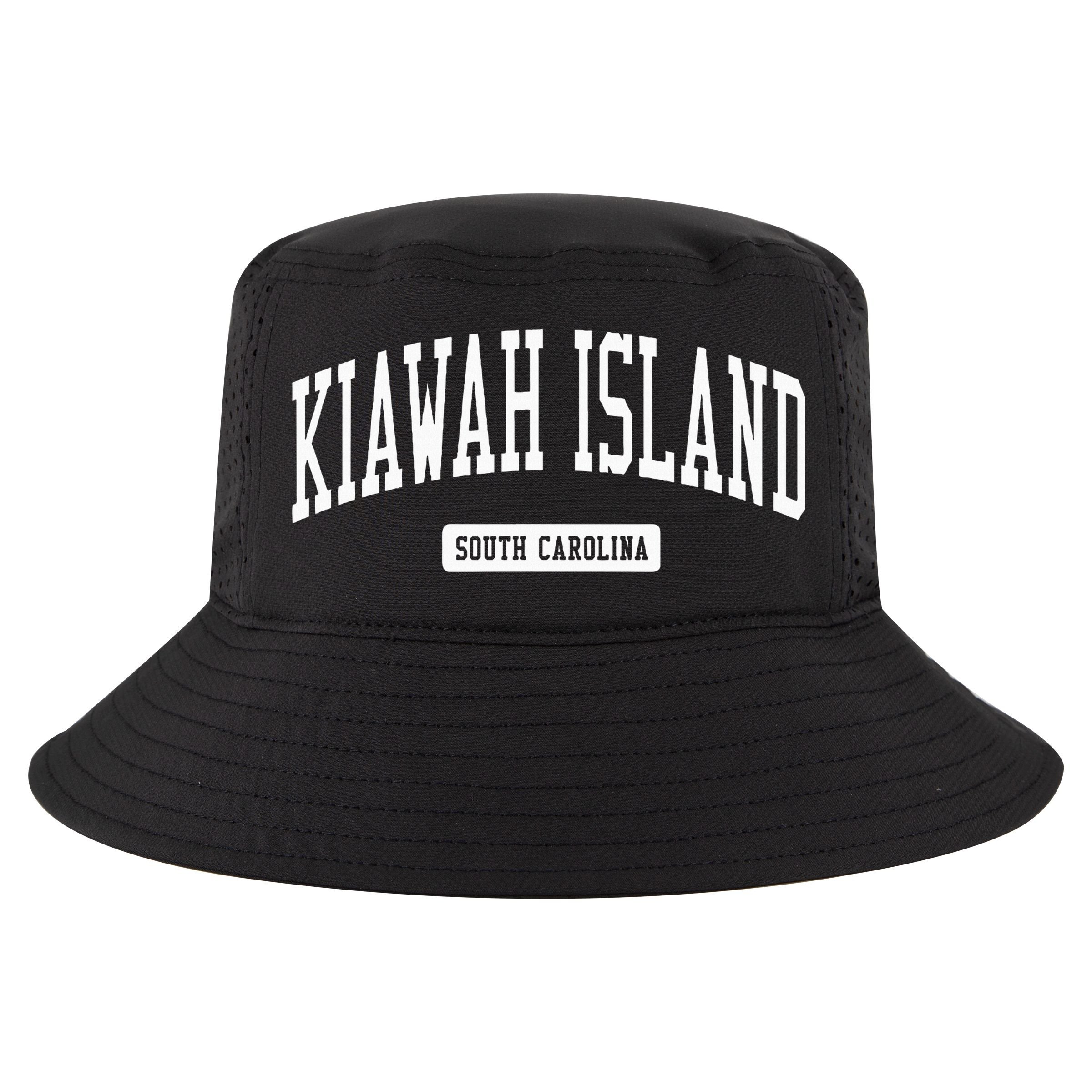 Kiawah Island South Carolina Sc Vintage Athletic Sports Desi Cool Comfort Performance Bucket Hat