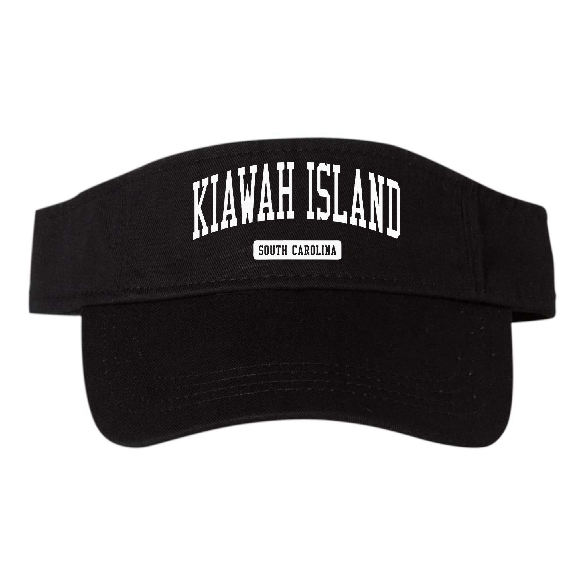 Kiawah Island South Carolina Sc Vintage Athletic Sports Desi Visor