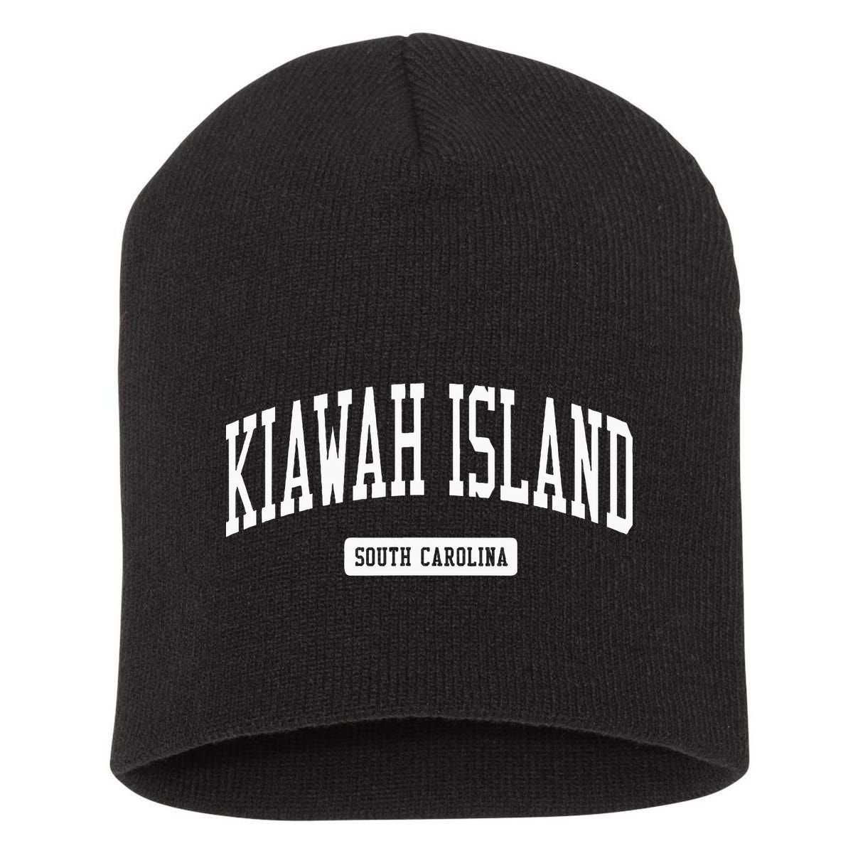 Kiawah Island South Carolina Sc Vintage Athletic Sports Desi Short Acrylic Beanie