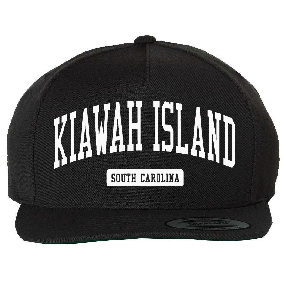 Kiawah Island South Carolina Sc Vintage Athletic Sports Desi Wool Snapback Cap