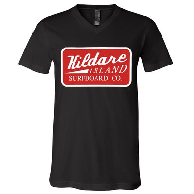 Kildare Island Surfboard Wear Paradise On Earth V-Neck T-Shirt
