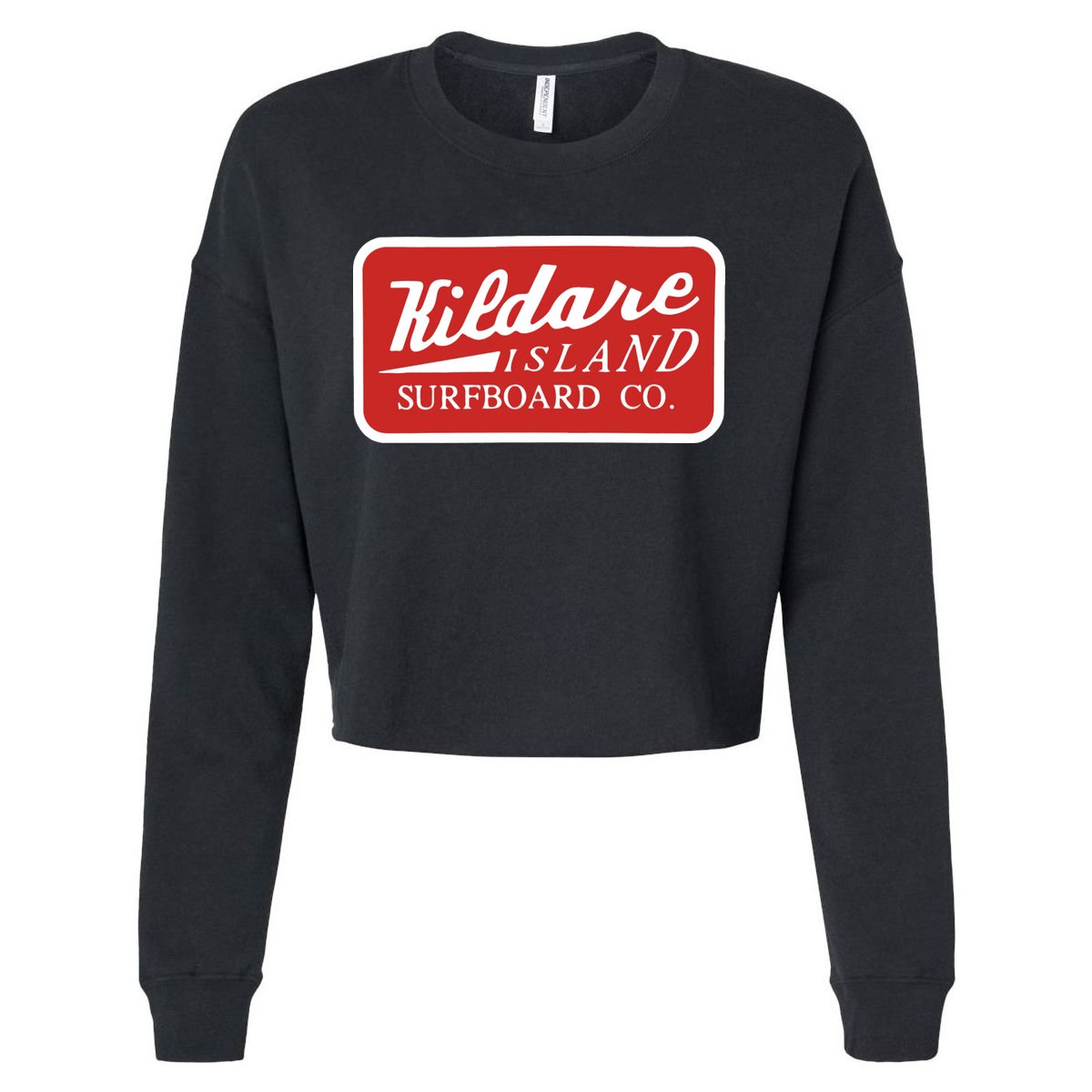 Kildare Island Surfboard Wear Paradise On Earth Cropped Pullover Crew