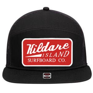 Kildare Island Surfboard John B Wear Hat 7 Panel Mesh Trucker Snapback Hat