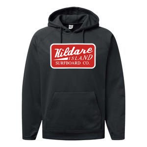 Kildare Island Surfboard John B Wear Hat Performance Fleece Hoodie