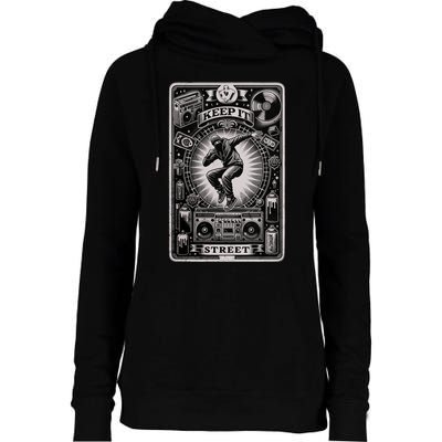 Keep It Street Womens Funnel Neck Pullover Hood