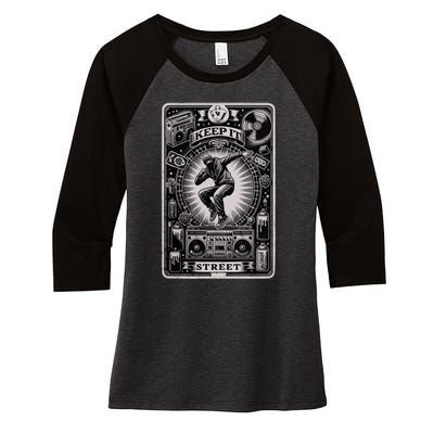 Keep It Street Women's Tri-Blend 3/4-Sleeve Raglan Shirt