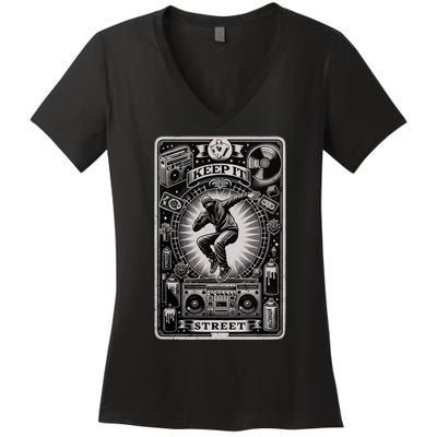 Keep It Street Women's V-Neck T-Shirt