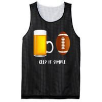 Keep It Simple Beer College Football Funny Common Mesh Reversible Basketball Jersey Tank