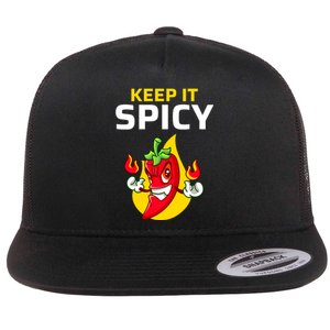 Keep It Spicy I Jalapeno I Chili Flat Bill Trucker Hat