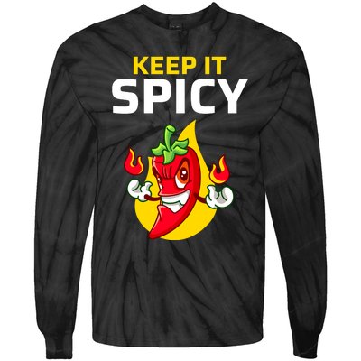 Keep It Spicy I Jalapeno I Chili Tie-Dye Long Sleeve Shirt