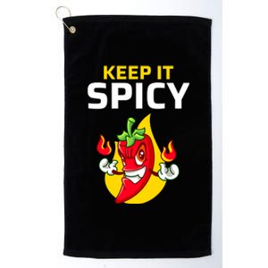 Keep It Spicy I Jalapeno I Chili Platinum Collection Golf Towel