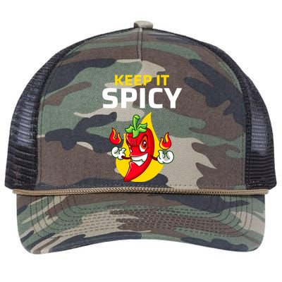 Keep It Spicy I Jalapeno I Chili Retro Rope Trucker Hat Cap