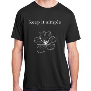 Keep It Simple Flower Womens Adult ChromaSoft Performance T-Shirt