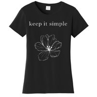 Keep It Simple Flower Womens Women's T-Shirt