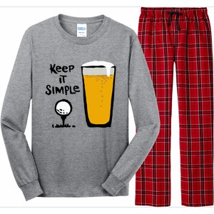 Keep It Simples Funny Golf Beer Long Sleeve Pajama Set