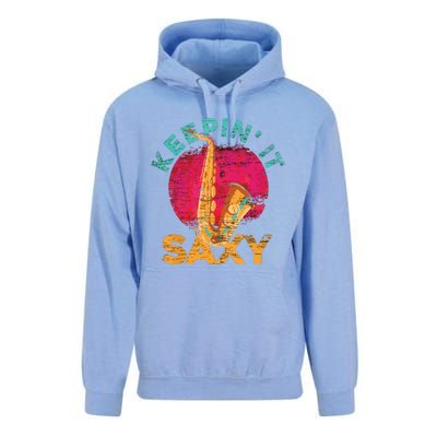 Keepin It Saxy Sax Player Jazz Musician Gifts Saxophone Unisex Surf Hoodie