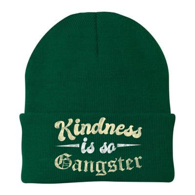 Kindness Is So Gangster Positive Motivation Be Kind Knit Cap Winter Beanie