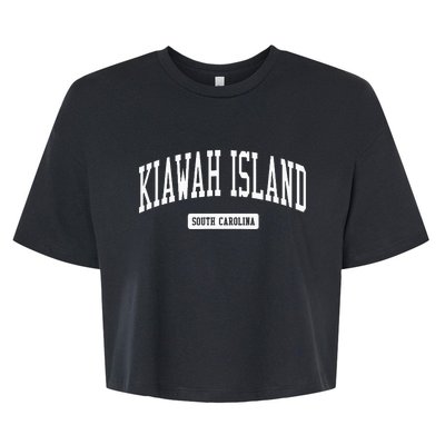 Kiawah Island South Carolina SC Vintage Athletic Sports Desi Bella+Canvas Jersey Crop Tee