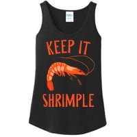 Keep It Shrimple Shrimps Crawfish Crab Seafood Lover Ladies Essential Tank