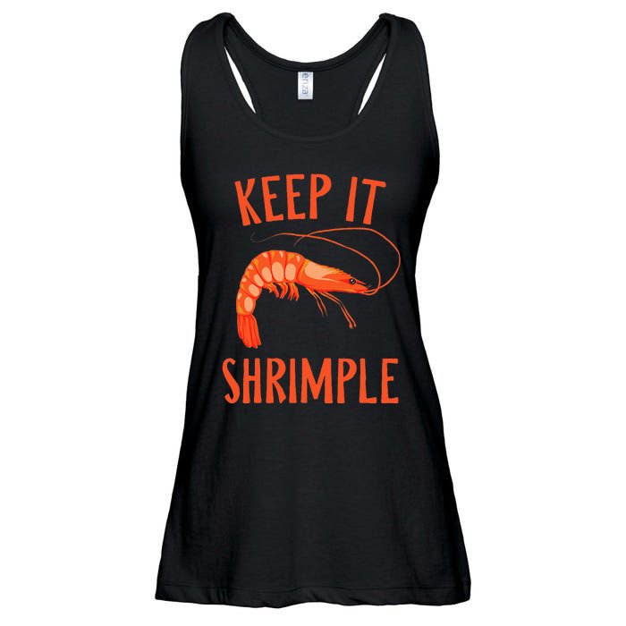 Keep It Shrimple Shrimps Crawfish Crab Seafood Lover Ladies Essential Flowy Tank