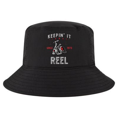 Keepin It Since 1973 Reel For Fishermen Birthday Cool Comfort Performance Bucket Hat