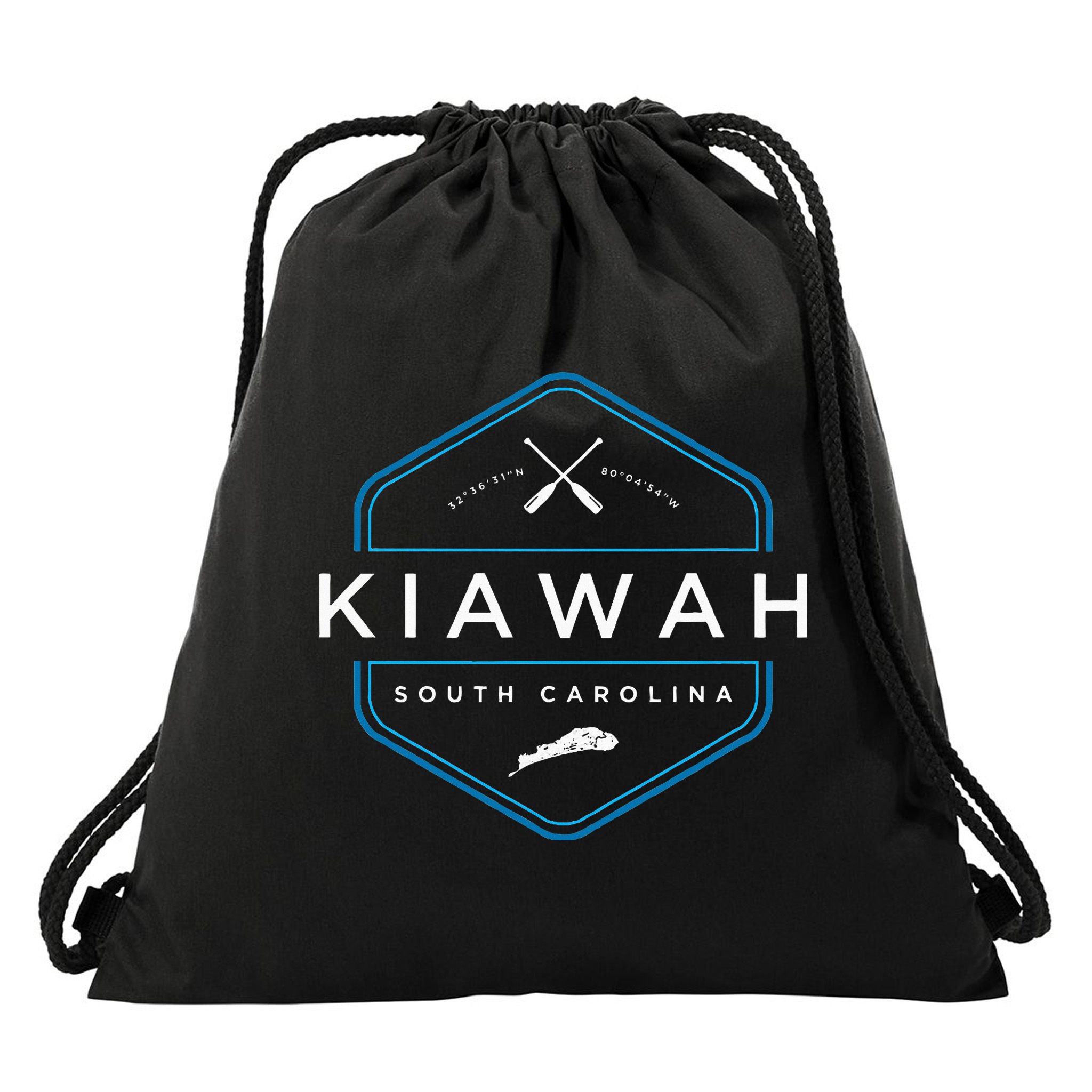 Kiawah Island South Carolina Beach Drawstring Bag